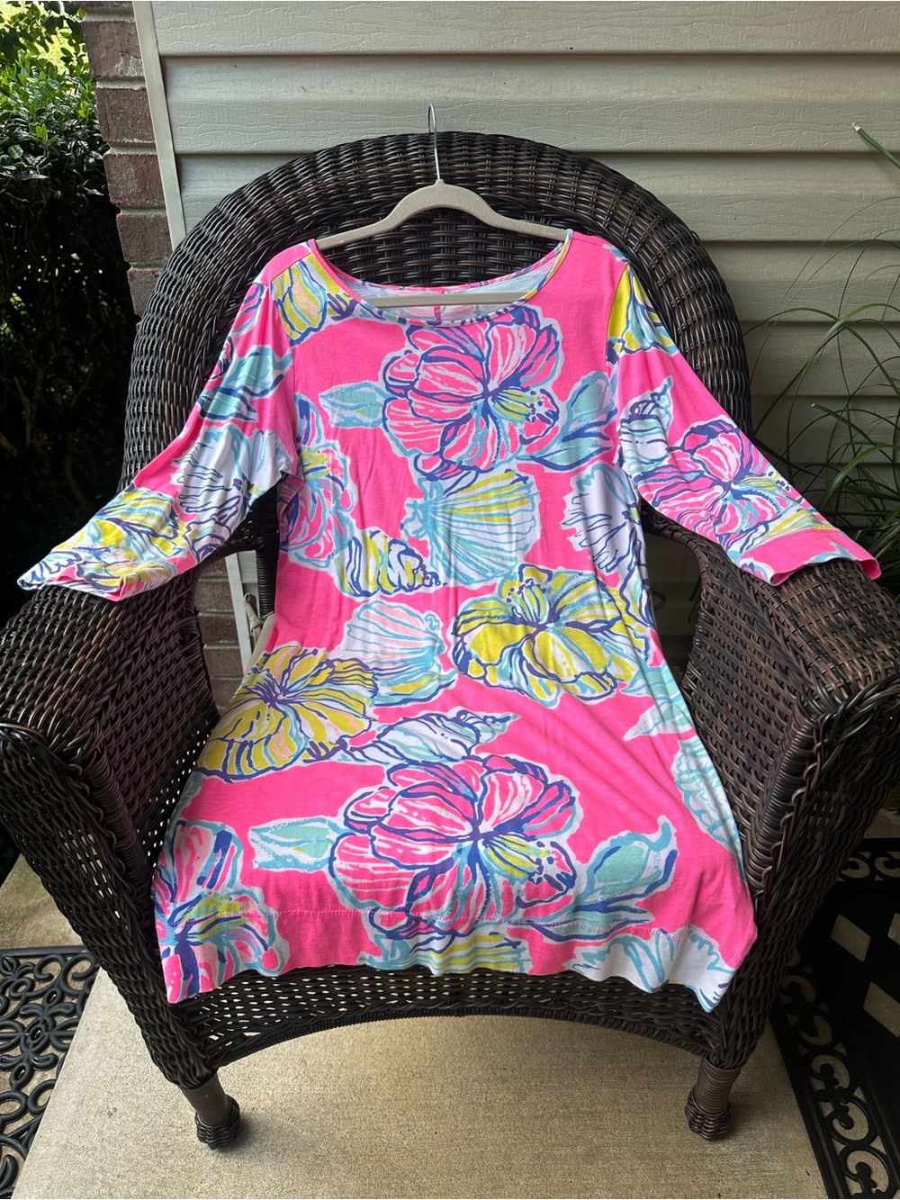 Lilly Pulitzer Marlowe Dress Swept by the Tides L